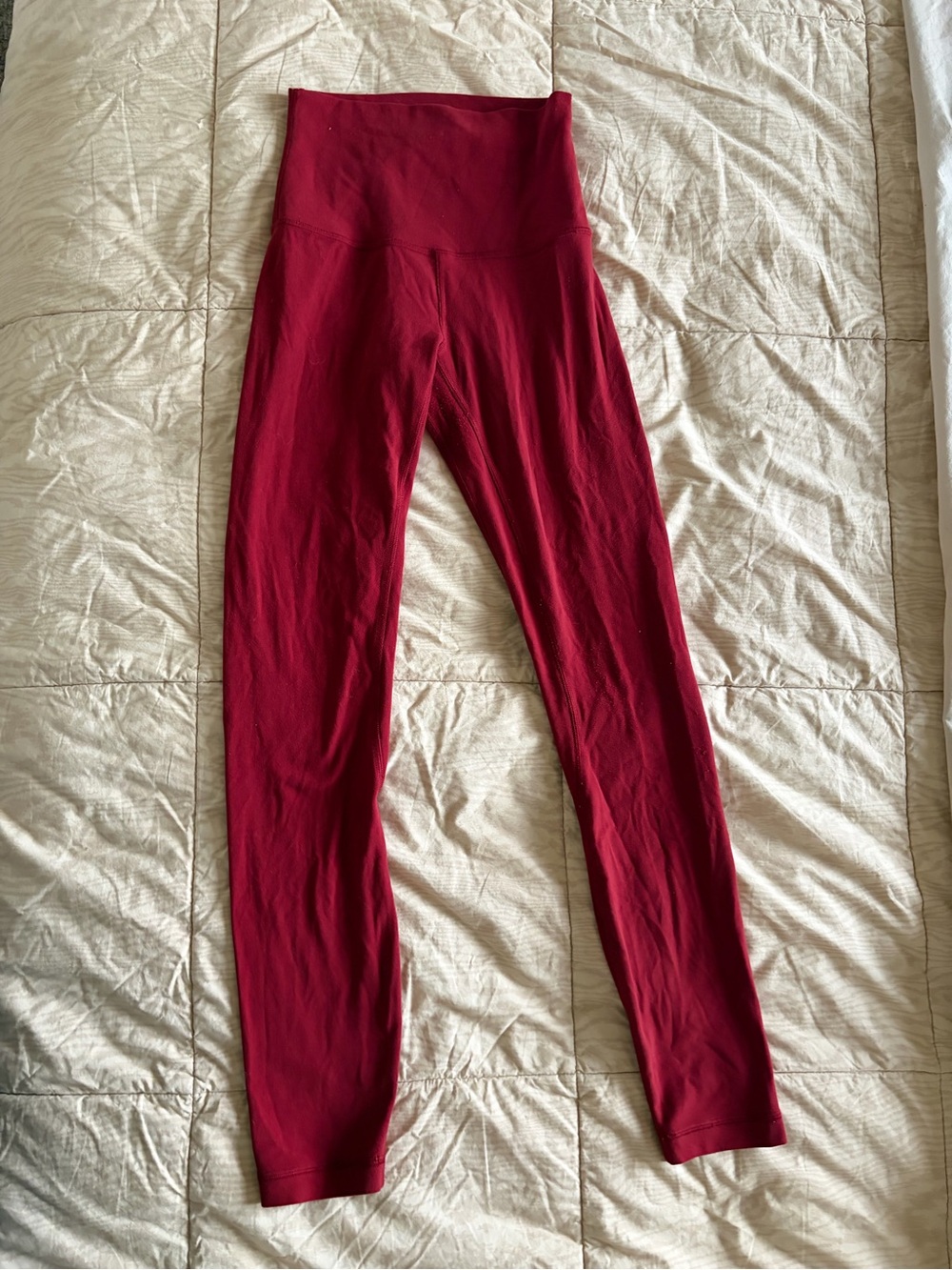 High-Waist women’s Red Leggings